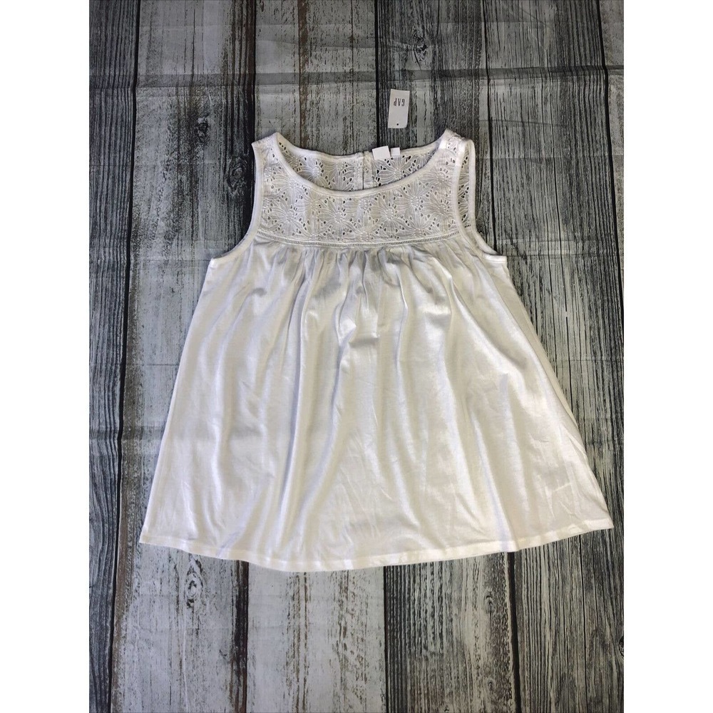 Gap Kids White Tank Dress Size Small With Flare Bottom